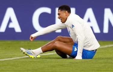 El Real Madrid entrenó en el Allianz Arena antes de su partido contra el Bayern.