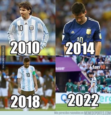 Los memes no tienen piedad con la Argentina de Messi