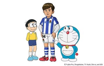 Imagen de Doraemon y Nobita junto a Take Kubo