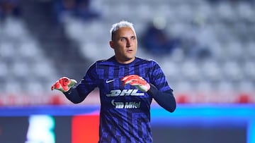 Keylor Navas of Pumas during the Play-In match between Pachuca and Pumas UNAM as part of the Liga BBVA MX, Torneo Apertura 2025 at Hidalgo Stadium, on November 20, 2025 in Pachuca, Hidalgo, Mexico.