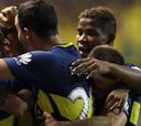 Boca gana y sigue líder en el regreso de los 3 colombianos