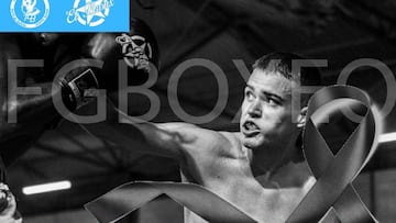 El boxeador Eneas Valverde, en una imagen difundida por la Federación Gallega de Boxeo.