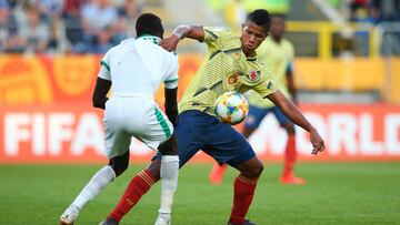 Jaime Alvarado durante el partido entre Colombia y Senegal por el Mundial Sub 20.