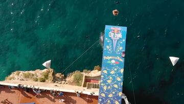 Las extraordinarias imágenes de Cliff Diving que se repetirán el domingo en Italia