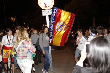 Los aficionados del Real Madrid celebraron título en La Cibeles.