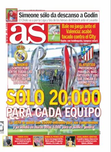 Portadas de la prensa mundial