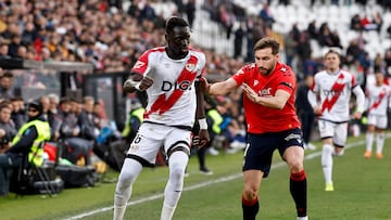 Moncayola durante el partido ante el Rayo.