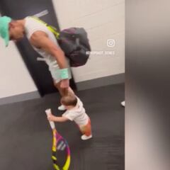 Adorable video of Nadal’s son with racket in hand