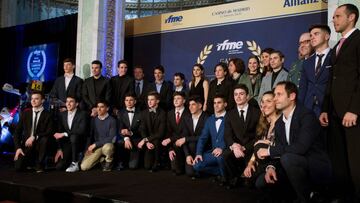 Foto de familia de la Gala de la RFME.