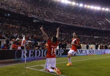 Teo llegó a cinco goles con River esta temporada.