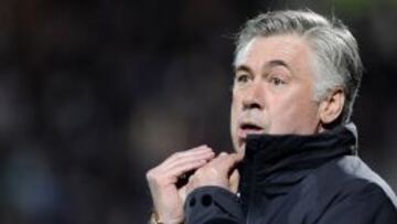 El técnico italiano, ayer, durante el choque ante el Lorient.