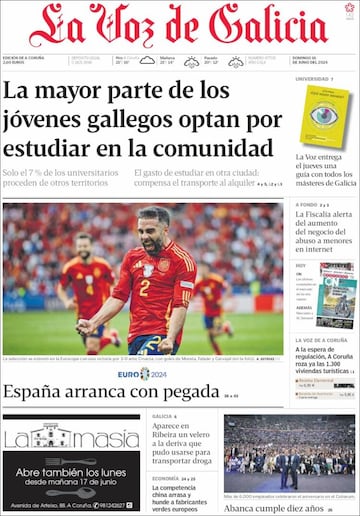 La prensa, ilusionada con la victoria de España