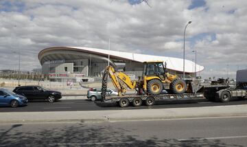 Después de la fiesta, continúan las obras en el Wanda Metropolitano