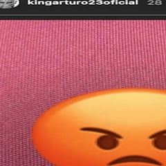 Vidal se enfada en Instagram tras jugar sólo cuatro minutos
