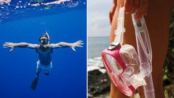 Este equipo de ‘snorkel’, el más vendido en Amazon, incluye unas gafas de buceo y un tubo