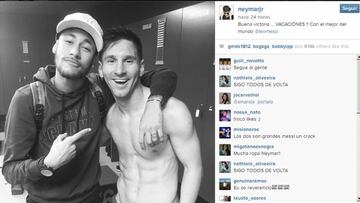 Neymar elogia a Messi