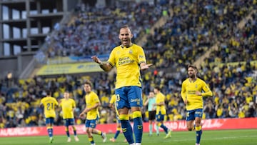 10/01/2026 FUTBOL SEGUNDA DIVISION TEMPORADA 25/26 PARTIDO UD LAS PALMAS - DEPORTIVO DE LA CORUÑA gol jese