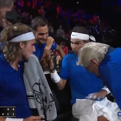 Tsitsipas: "Adoro la Laver; jugar dobles con Nadal y Federer fue un sueño hecho realidad"