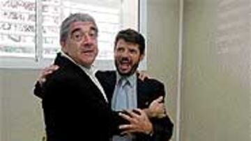 <b>BUENAS MIGAS</B>. Albert Batlle y el presidente Dani Sánchez Llibre mantienen unas muy buenas relaciones.