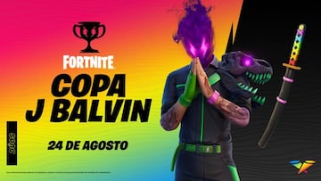 Arte oficial de la Copa J Balvin en Fortnite