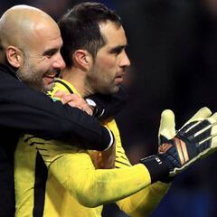 Los múltiples elogios de Pep Guardiola a Bravo tras el título