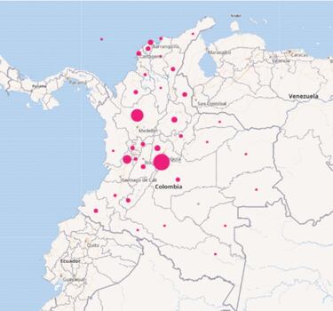 Mapa de casos y muertes por coronavirus por departamentos en Colombia: hoy, 21 de diciembre