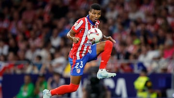 MADRID, SPAIN - AUGUST 28: Reinildo Mandava of Atletico Madrid during the LaLiga EA Sports match between Atletico Madrid v Espanyol at the Estadio Civitas Metropolitano on August 28, 2024 in Madrid Spain (Photo by Rico Brouwer/Soccrates/Getty Images)