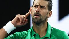 Djokovic, a cuartos sin jugar por la renuncia de Mensik