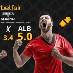 Serbia vs. Albania: horario, dónde ver, pronósticos y clasificación