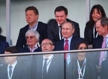 Vladimiur Putin y Bernie Ecclestone.