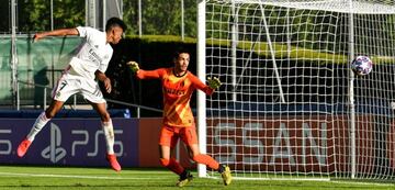 Uno de los goles de Marvin, al Inter, en la pasada UEFA Youth League que ganó el Madrid y donde el extremo fue clave.