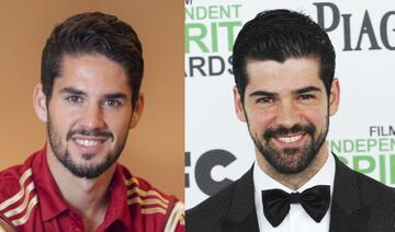 Isco and the actor Miguel Ángel Muñoz