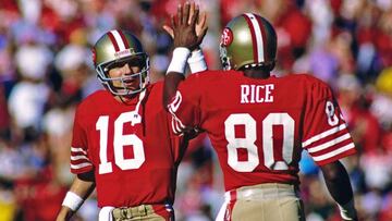 Los m&iacute;ticos Joe Montana y Jerry Rice forman parte del Golden Team de la Super Bowl.