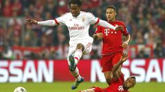 Renato Sanches, durante un partido del Benfica contra su nuevo club, el Bayern Munich.