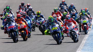 Salida del pasado GP de España.