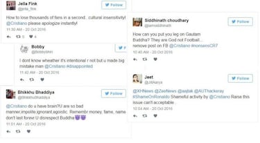 Cristiano Ronaldo causes outrage with Buddha statue photo