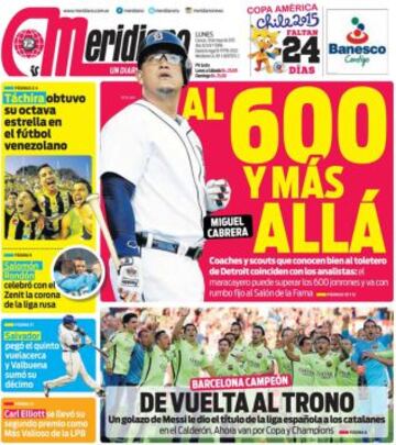 Portadas de la prensa deportiva