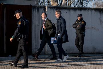 El exentrenador de la seleccin espa?ola de ftbol femenina, Jorge Vilda, a su llegada a la Audiencia Nacional.