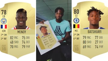 Benjamin Mendy y Michy Batshuayi, descontentos con su media en FIFA 18.