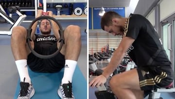 La imagen de Hazard trabajando alegra a todo el madridismo