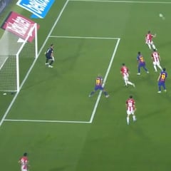 ¡Era golazo! La volea de Vidal que pudo ser el 2-0 del Barça