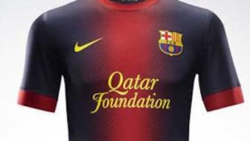 El azulgrana se fusiona en la nueva camiseta del Barça