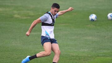 Guillermo Fernández fue una de las figuras del equipo al anotar en la victoria celeste 3-2 sobre su similar de Universidad Nacional.