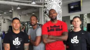 LeBron y Wade entrenaron juntos en Miami: "No es raro"