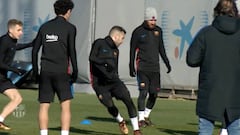 Jordi Alba se reincorpora al trabajo con el grupo