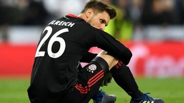 Ulreich, portero del Bayern, durante la semifinal de Champions frente al Real Madrid.