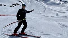 Jan Farrell, en la pista de Speed Ski de Formigal.