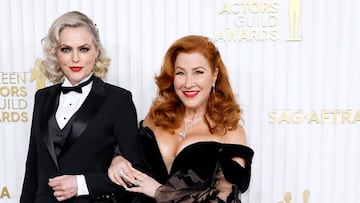 Así fue el reencuentro de las actrices Lisa Ann Walter (Chessy) y Elaine Hendrix (Meredith Blake) de ‘The Parent Trap’ en los SAG Awards 2023.