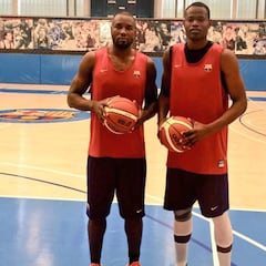 Ibaka se entrena con el Barça B antes de viajar a Orlando