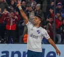 Luis Suárez ya celebra goles con Nacional